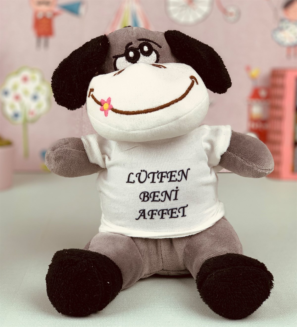 Lütfen Beni Affet Tasarımlı Peluş EşekGiftmodaEşşek-2
