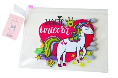Magic Unicorn Şeffaf Çanta