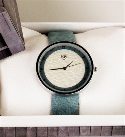 Mavi Deri Kordon Bayan Saati