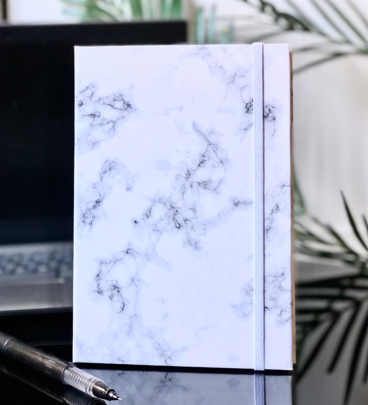 Mermer Tasarımlı Lastikli DefterGiftmodaMermer-Defter