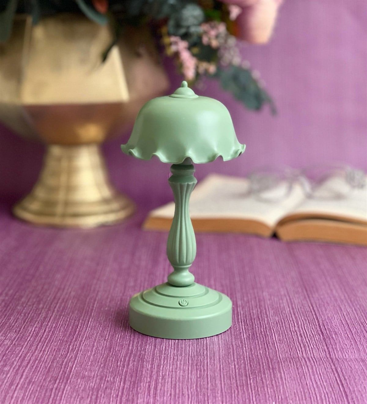 Mini Abajur Masa Lambası Koyu YeşilGiftmodaGm-4155-Koyu-Yesil