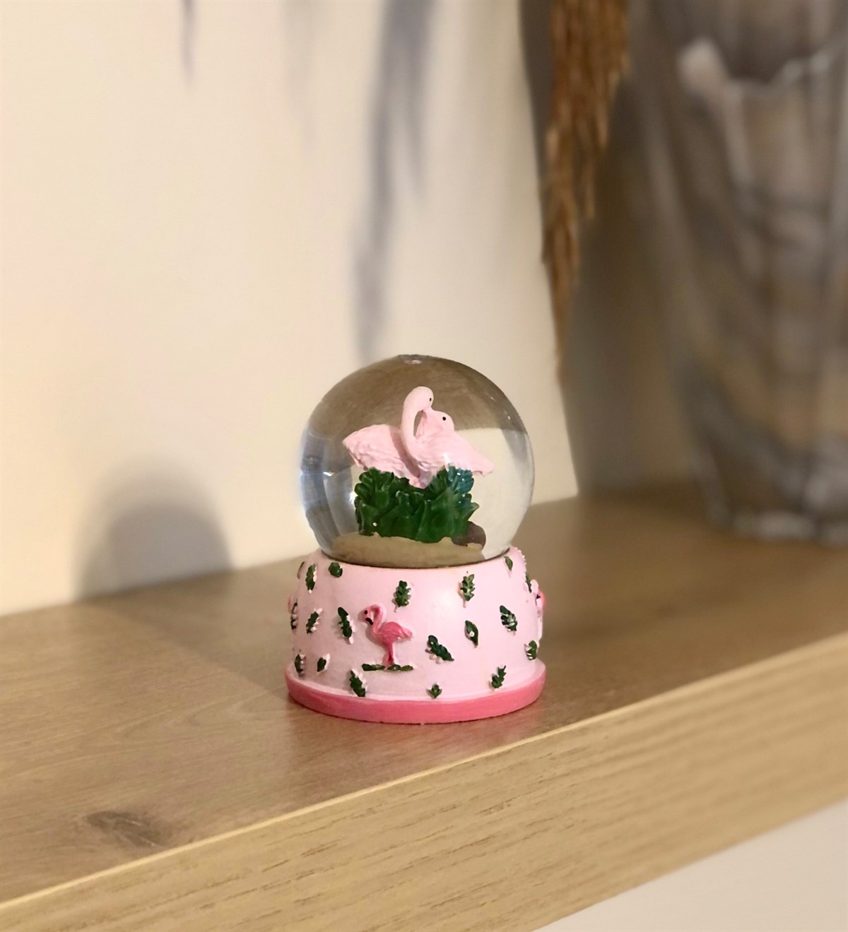 Mini Flamingo Kar Küresi PembeGift modaGM-1206-Pembe
