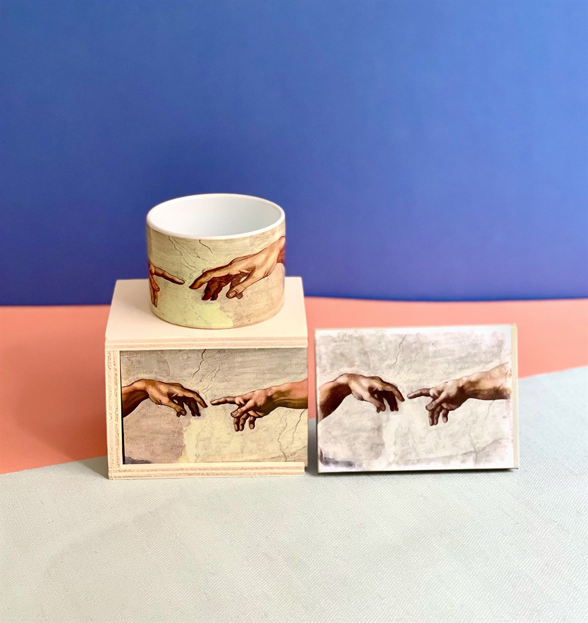 Michelangelo Mini Fotoğraf Albümü ve Kutulu Kupa GiftmodaGmhs101050