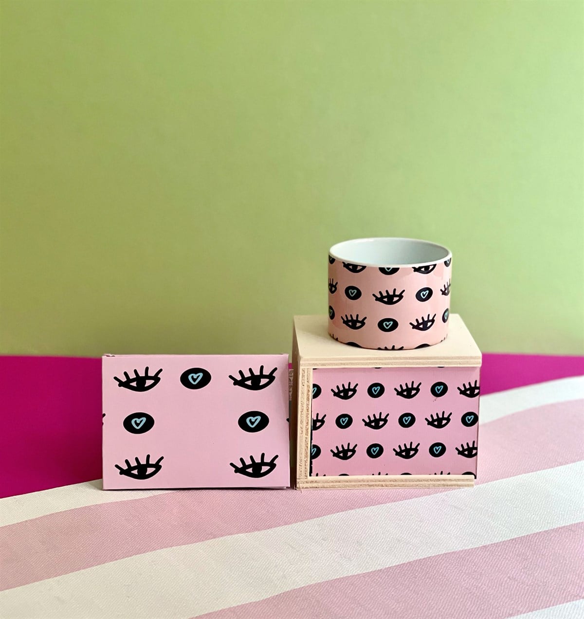 Nazar Göz Mini Fotoğraf Albümü ve Kutulu Kupa GiftmodaGmhs101053