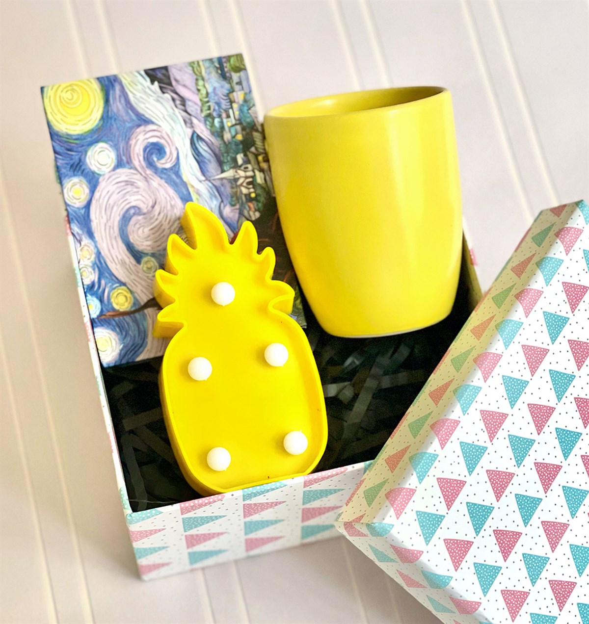 9 cm Bulut Kupa Mini Fotoğraf Albümü ve Led Lamba Mini Hediye SetiGiftmodaGmhs100969