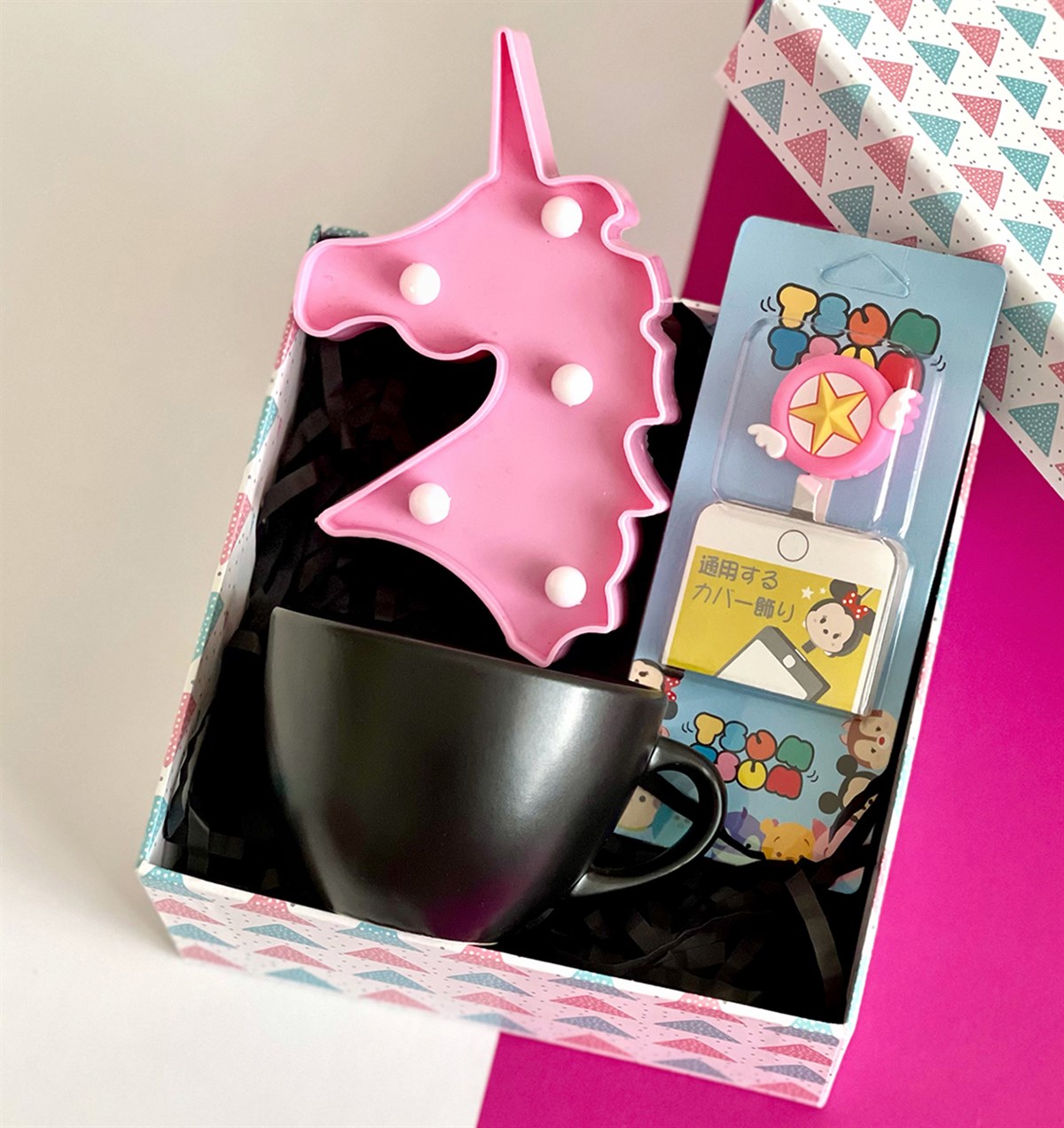 6 cm Kupa Kablo Koruyucu ve Led Lamba Mini Hediye SetiGiftmodaGmhs100968