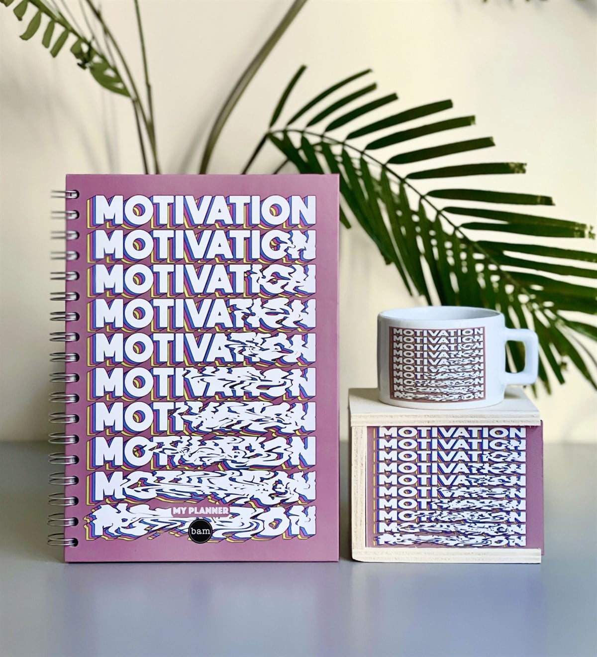 Motivation Tasarımlı Konuşan Ajanda Ve Kutulu Kupa Hediye SetiGiftmodaGmhs100394