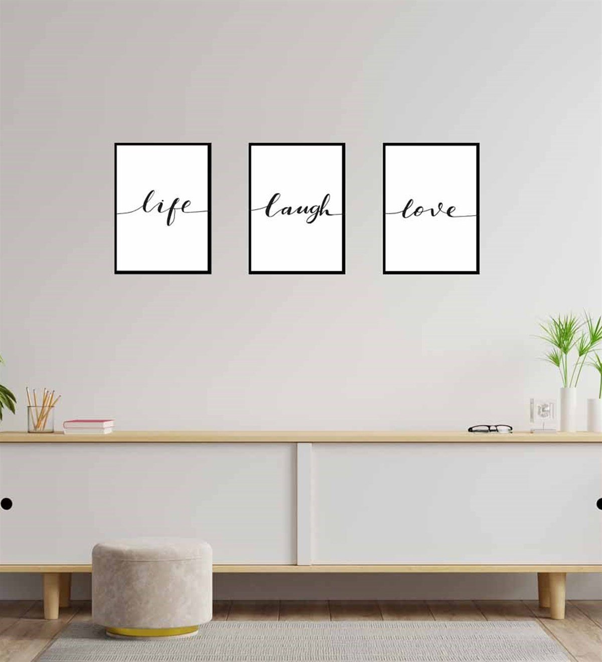 Motto Tasarım Duvar Panosu 3'lü SetGiftmodaGM-P-13	