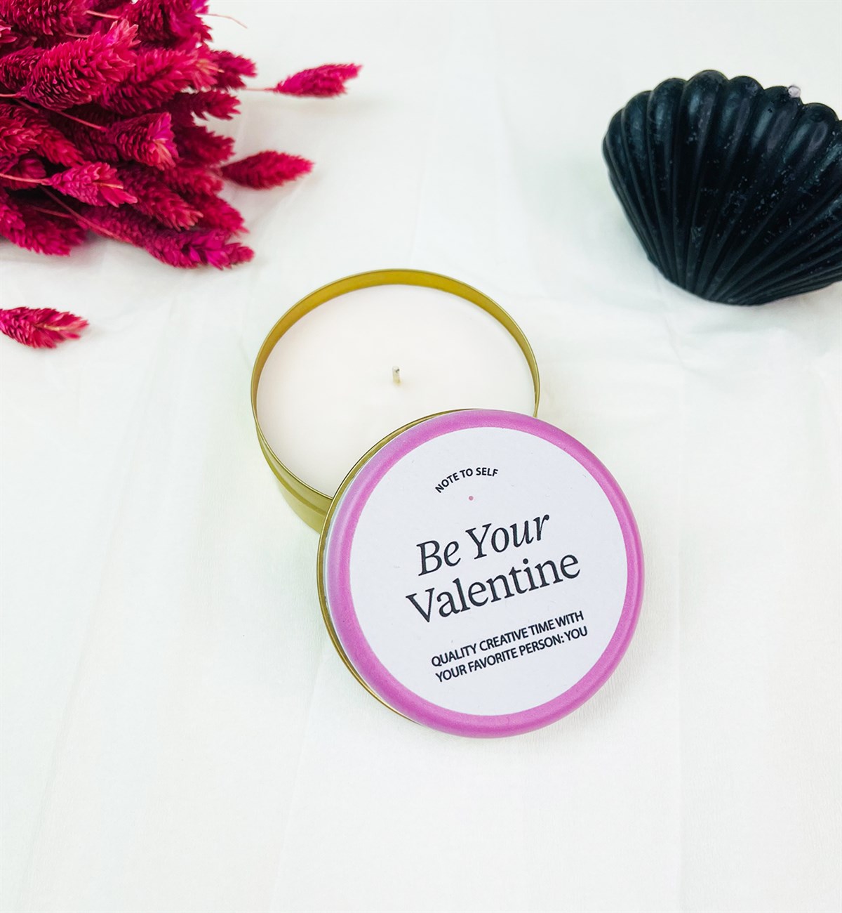Be Your Valentine Tasarımlı Kokulu Teneke MumgiftmodaGmmum0038