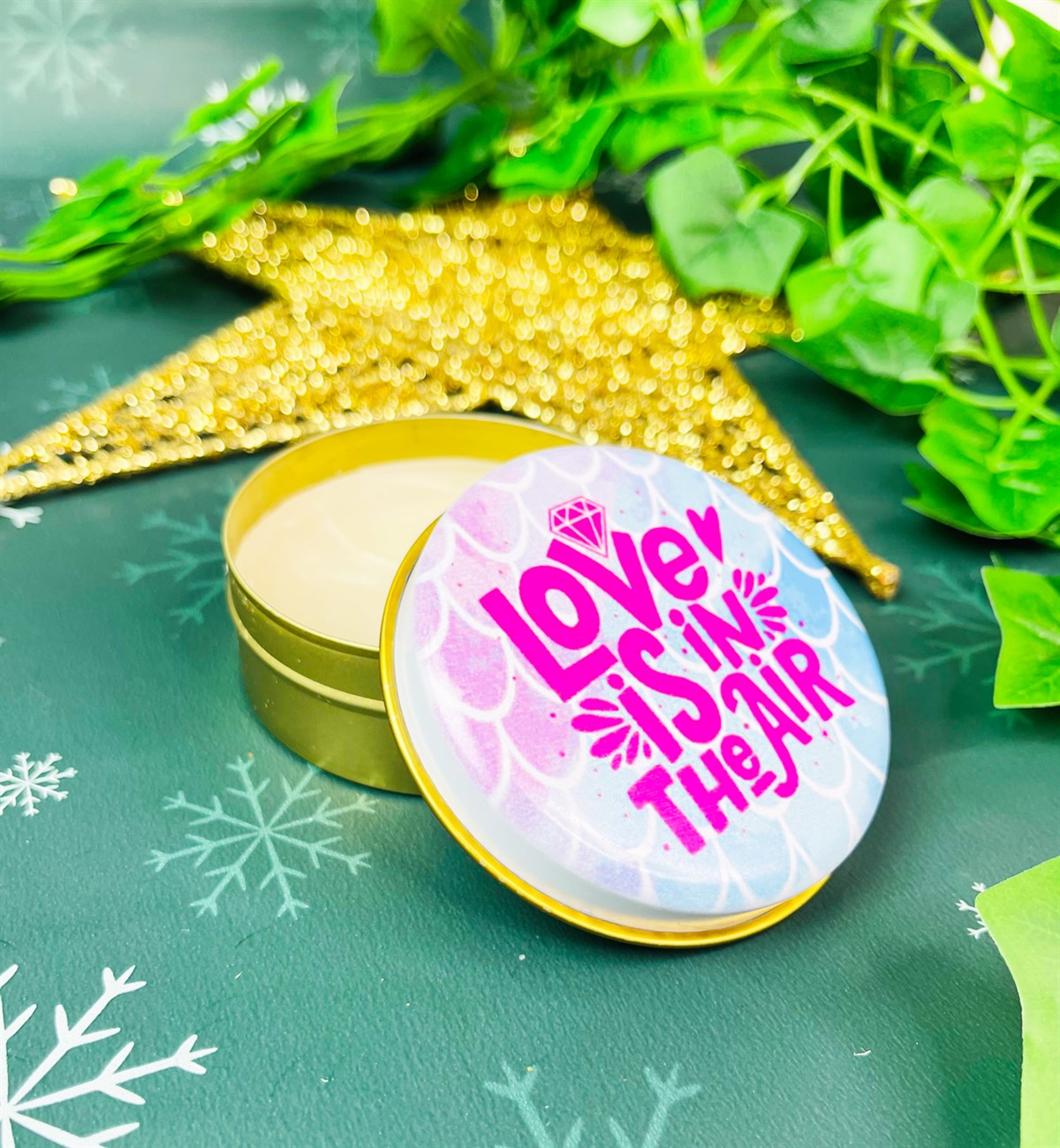 Aşk Havadadır Tasarımlı Kokulu Teneke MumgiftmodaGmmum0030