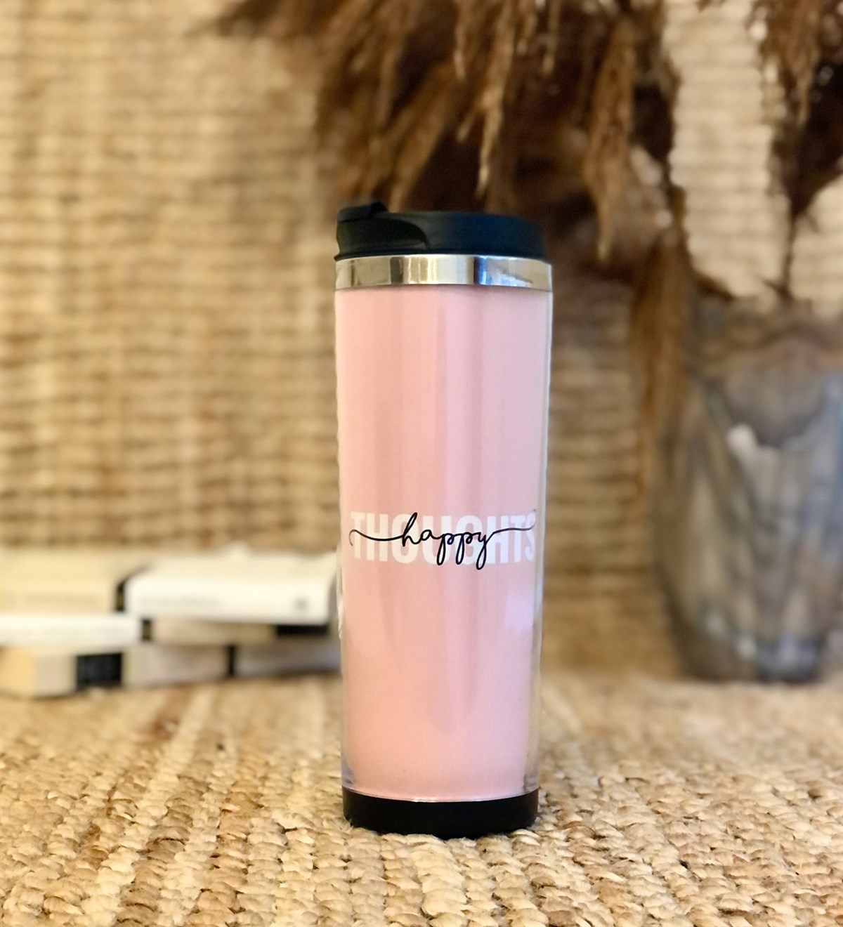 Mutlu Düşünceler Tasarımlı 400 Ml Mug BardakGiftmodaGmmg100067	