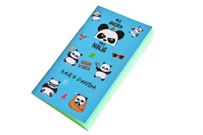Ninja Panda Pembe Yapraklı Defter