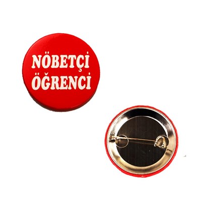 Nöbetçi Öğrenci Rozet