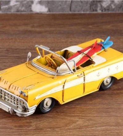 Nostaljik Metal Sörf Tahtalı Chevrolet Araba