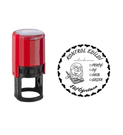 Öğretmene Özel Kontrol Edildi Kaşe