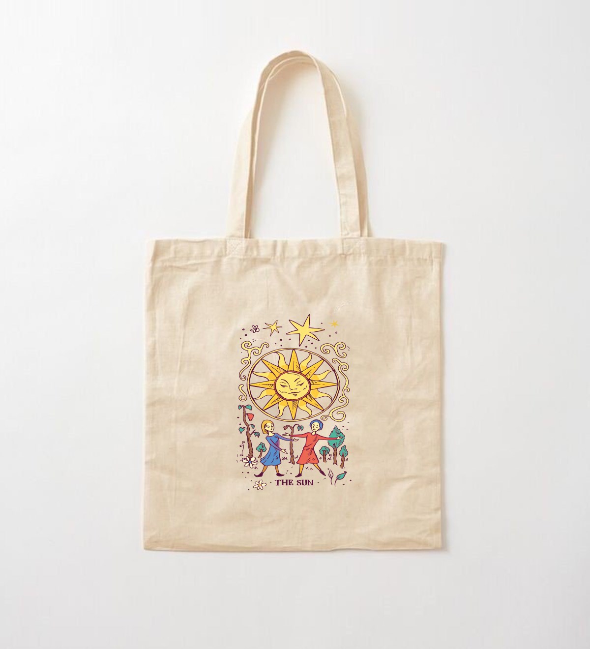 The Sun Retro Tasarımlı Bez ÇantagiftmodaGmcnt100037