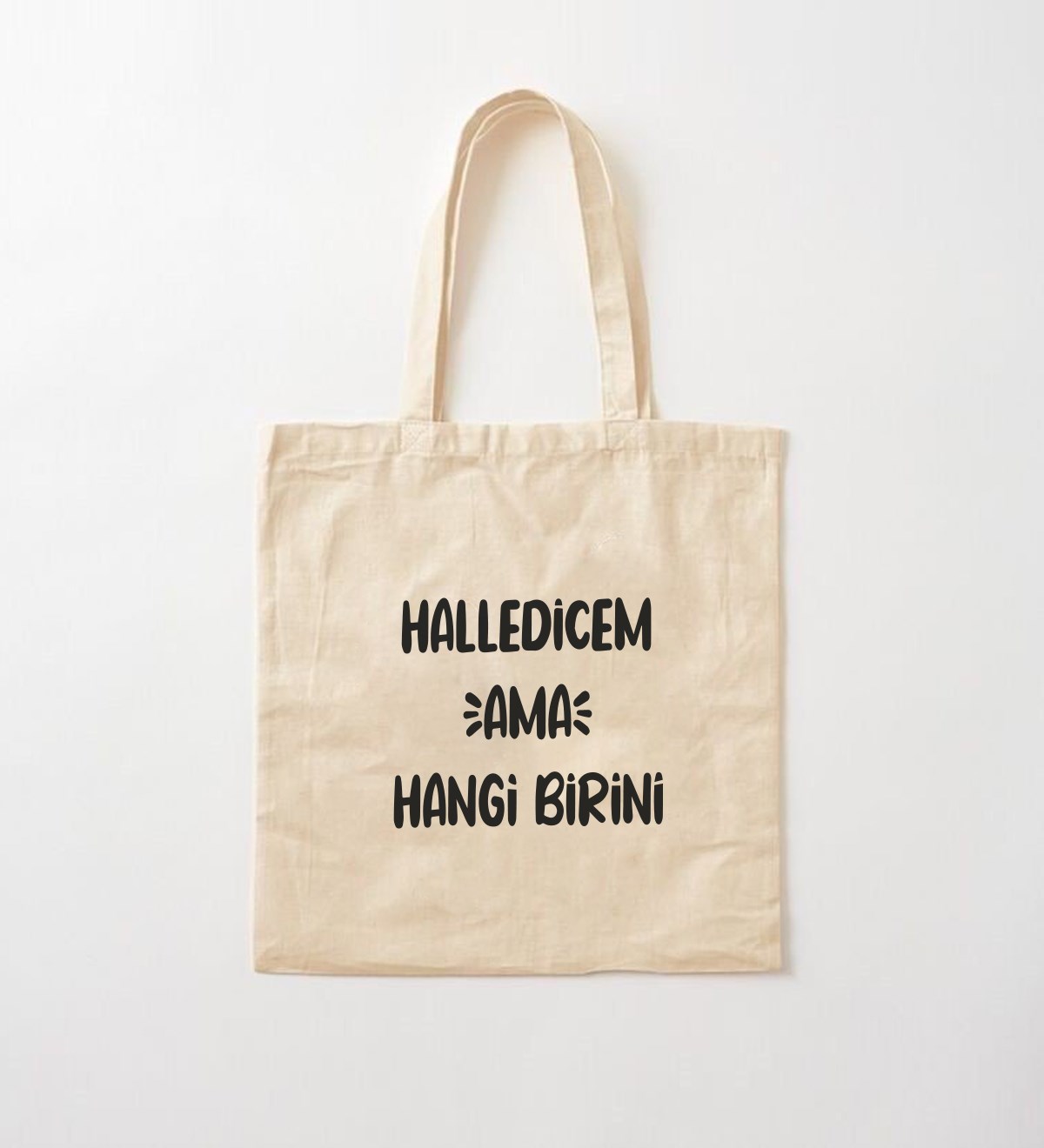 Halledicem Ama Hangi Birini Tasarımlı Bez ÇantagiftmodaGmcnt100013