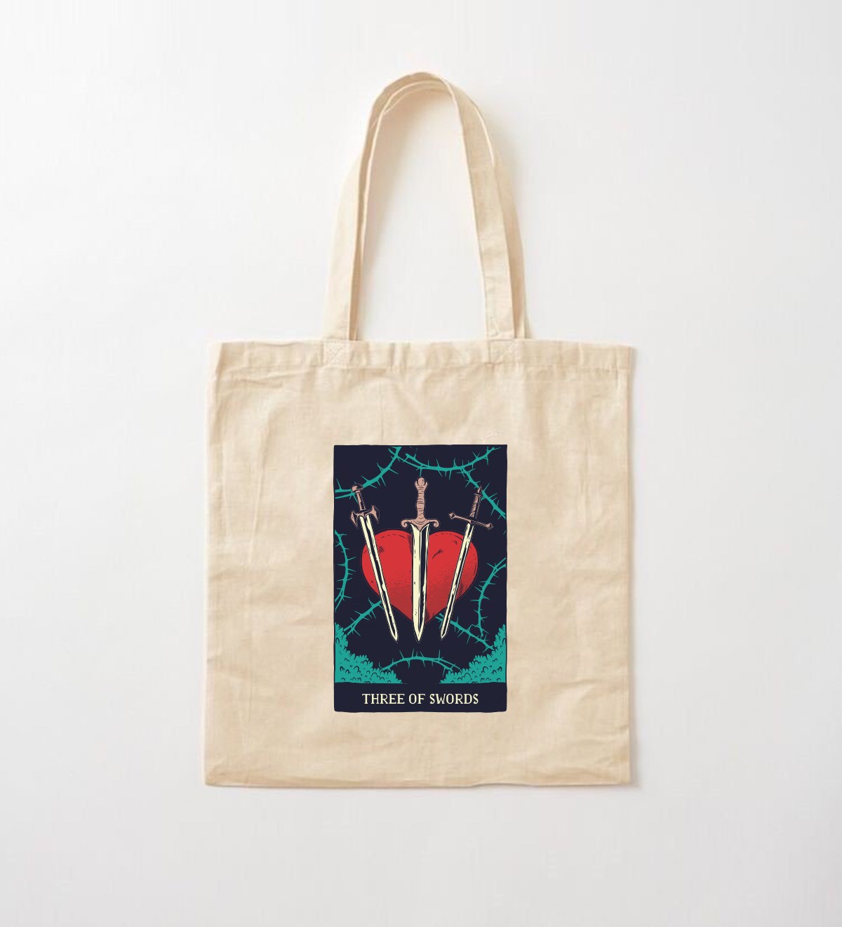 Three Of Swords Tasarımlı Bez ÇantagiftmodaGmcnt100039