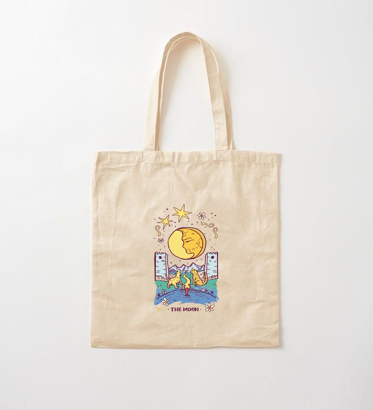 The Moon Tasarımlı Bez ÇantagiftmodaGmcnt100033