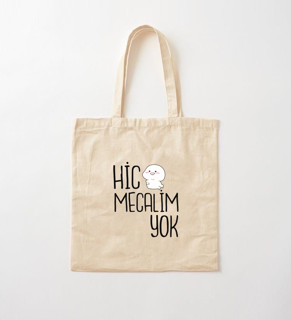 Hiç Mecalim Yok Tasarımlı Bez ÇantagiftmodaGmcnt100015