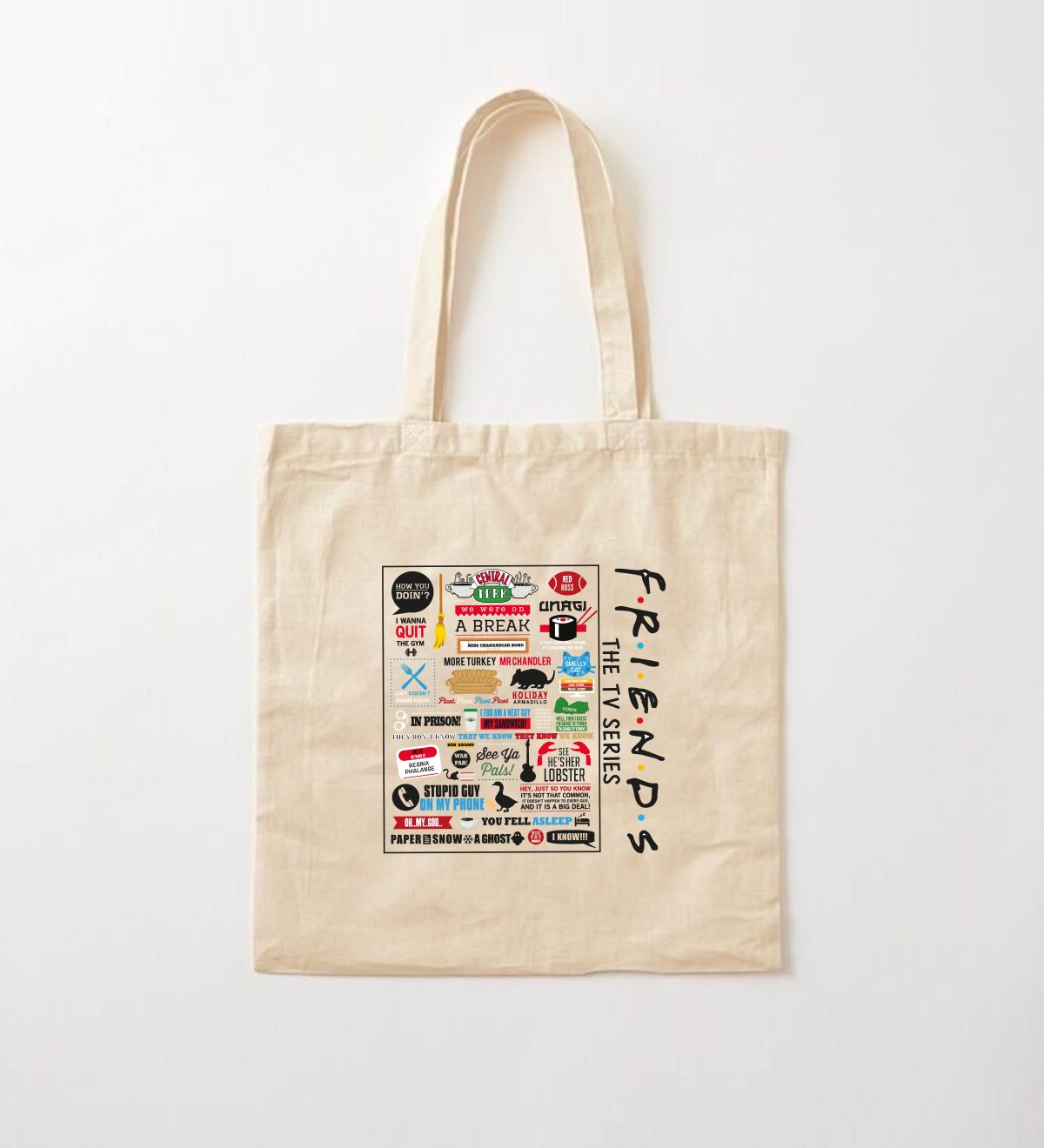 Friends Tasarımlı Bez ÇantagiftmodaGmcnt100011