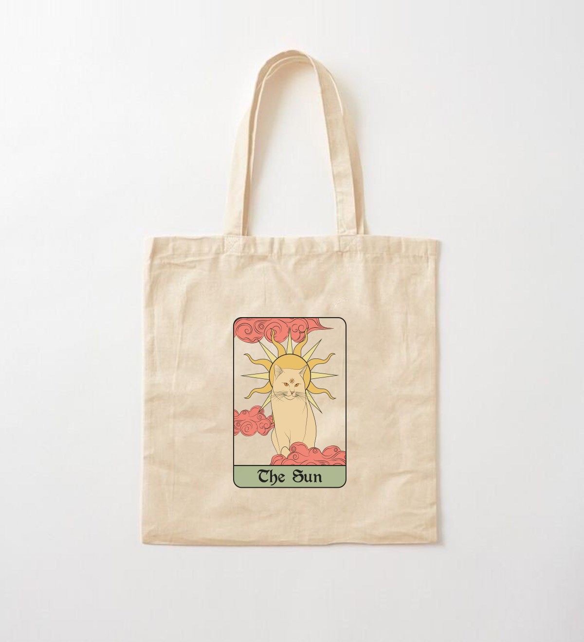 The Sun Kedi Tasarımlı Bez Çanta	giftmodaGmcnt100036