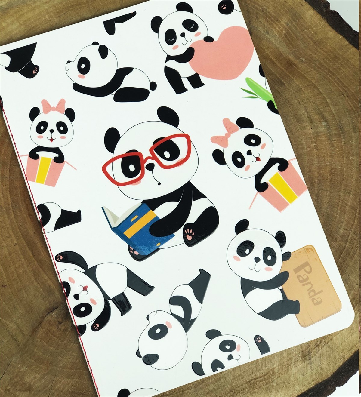 Panda Tasarımlı Lak DefterGiftmodaPanda-Lak-Defter