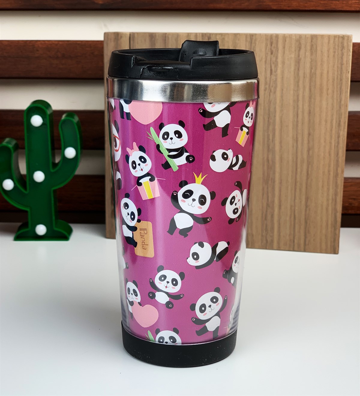 Panda Tasarımlı Termos BardakGiftmodaPanda-Termos