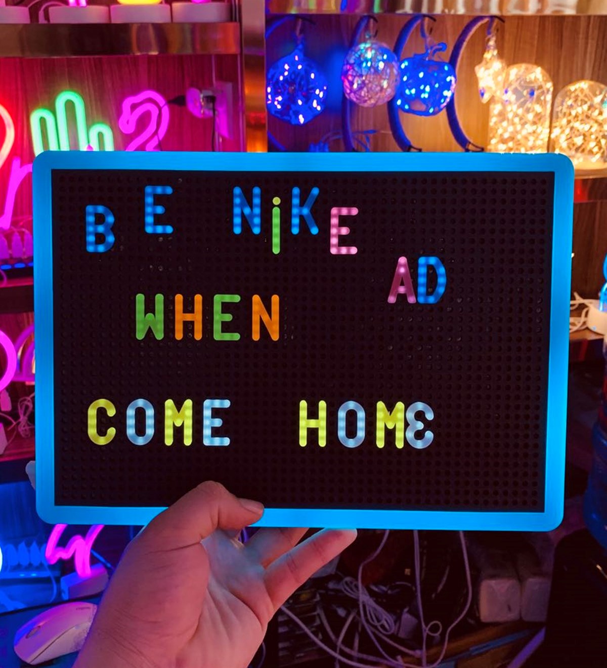 PEG BOARD MESAJ PANOSU IŞIKLIGiftmodaGM-2041-1