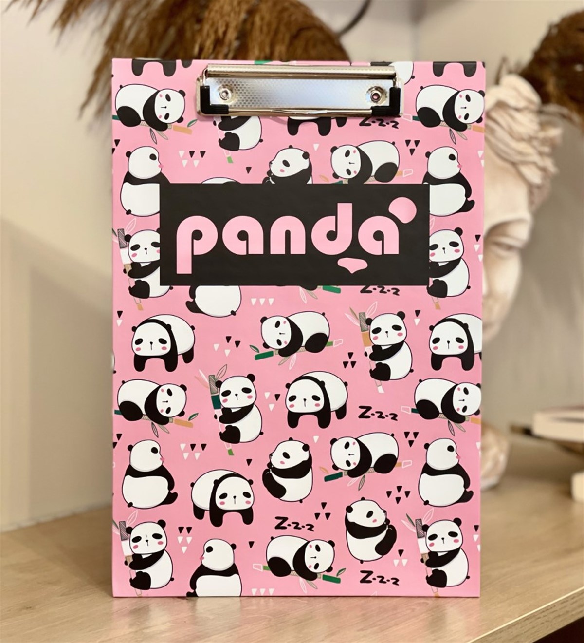Pembe Panda Tasarımlı SekreterlikGiftmodaGM-SEK-48	