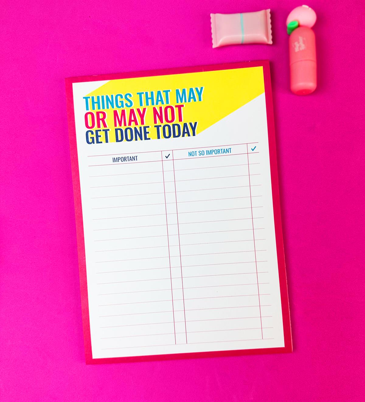 Yapacak Listesi Tasarımlı Klavye Önü Haftalık PlanlayıcıgiftmodaBAM-1031-7	