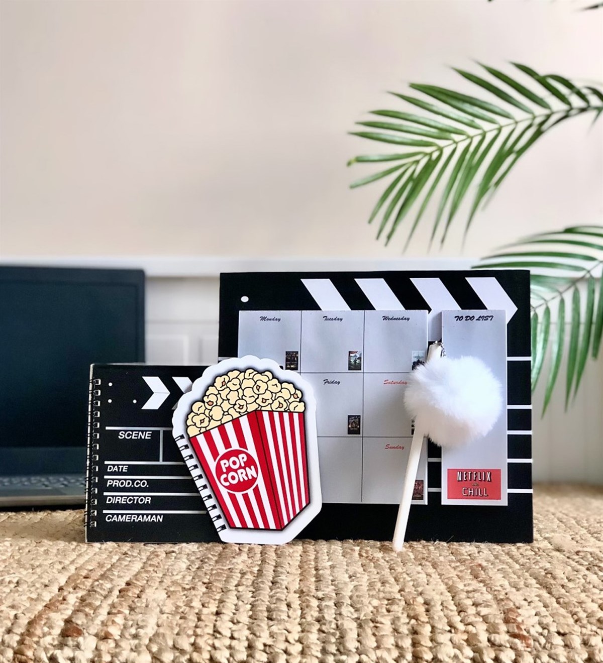 Planner Şekilli Defter Ve Kalem Kırtasiye SetiGiftmoda Klaket-Plnr-Msr-Def-Klkt-Def-Klm 