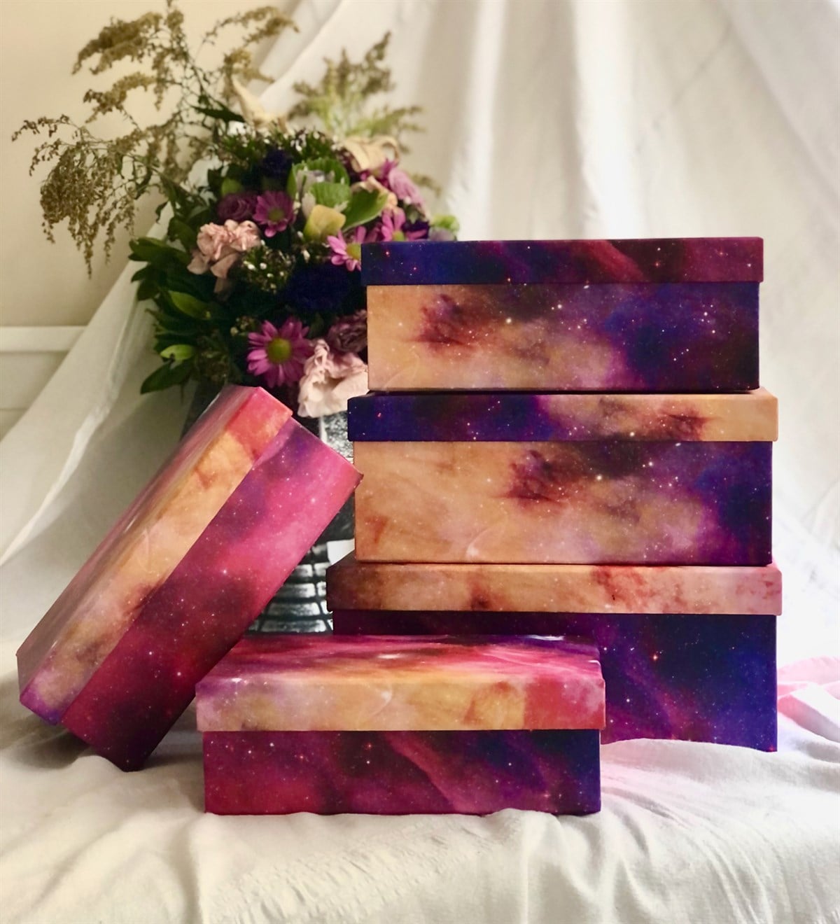 Purple Space Tasarımlı 5'li KutuGiftmodaGmhk10002