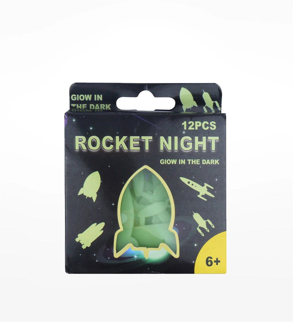 Roket Tasarımlı Fosforlu Duvar SüsüGiftmodaGM-1244