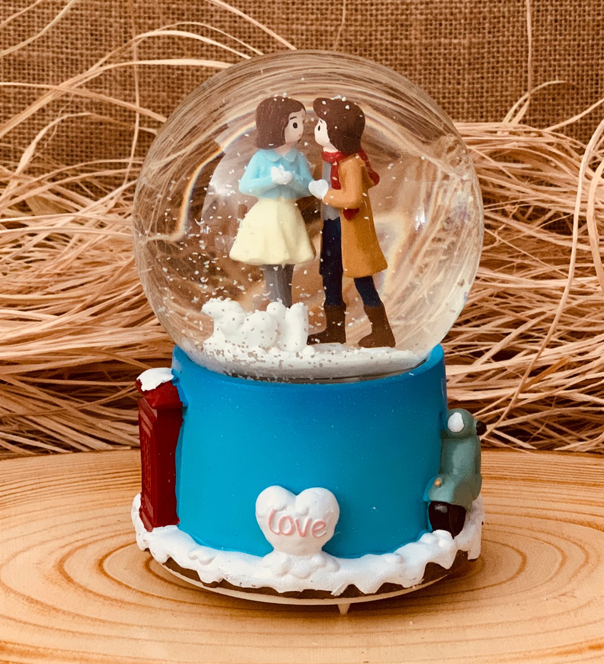 Romantik Aşıklar Orta Boy Kar küresiGiftmodaGM-1446