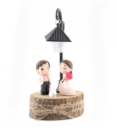 Romantik Tavşanlı Işıklı Çift Biblosu