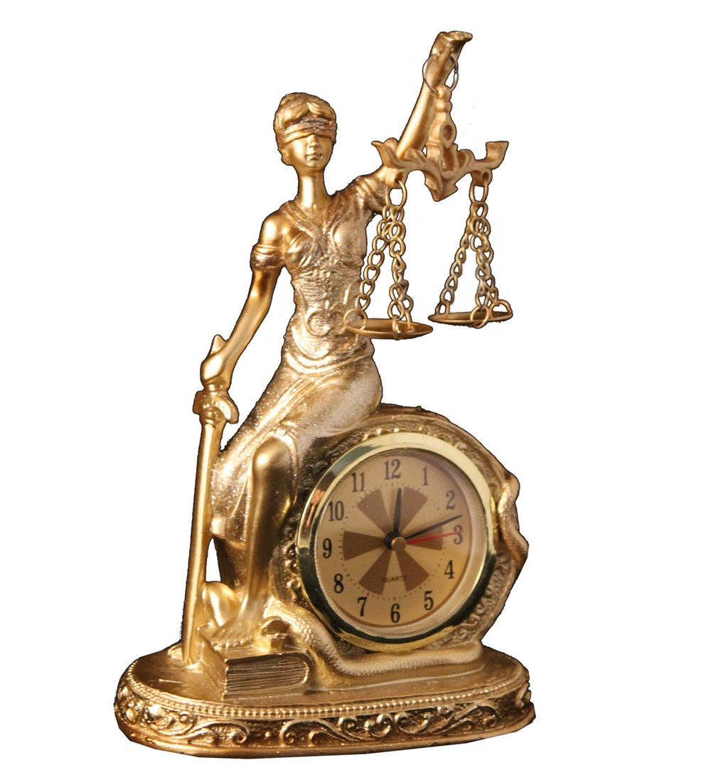 Saatli Oturan Adalet BibloGiftmodaab066