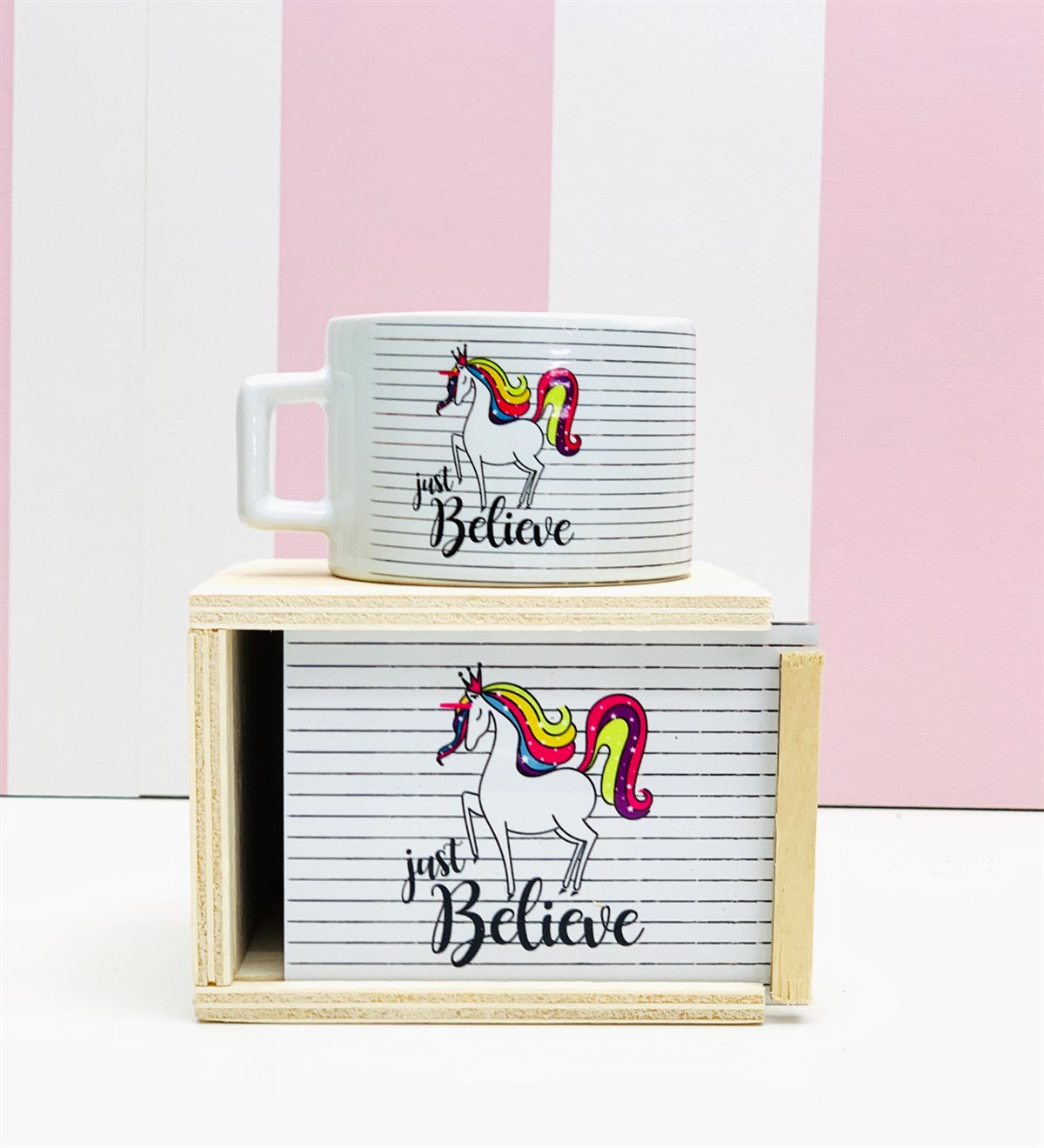 Sadece İnan Unicorn Kutulu KupaGiftmodaSadece -İnan-Kupa