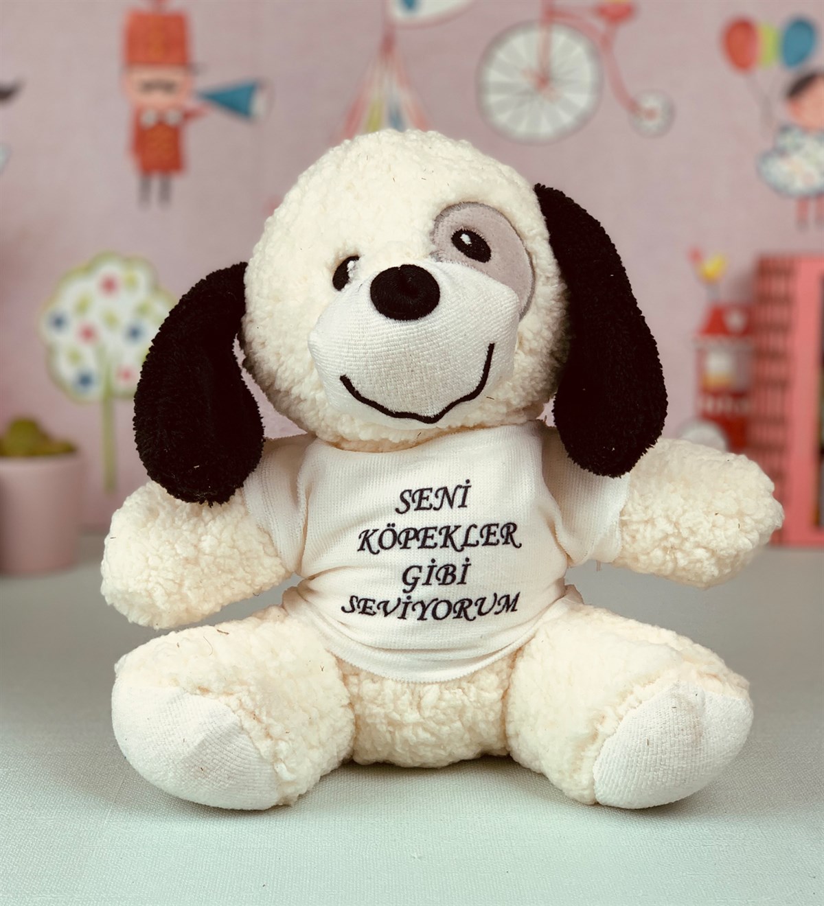 Seni Köpekler Gibi Seviyorum Peluş KöpekGiftmodaKöpekler-Gibi-Seviyorum-Peluş-Köpek