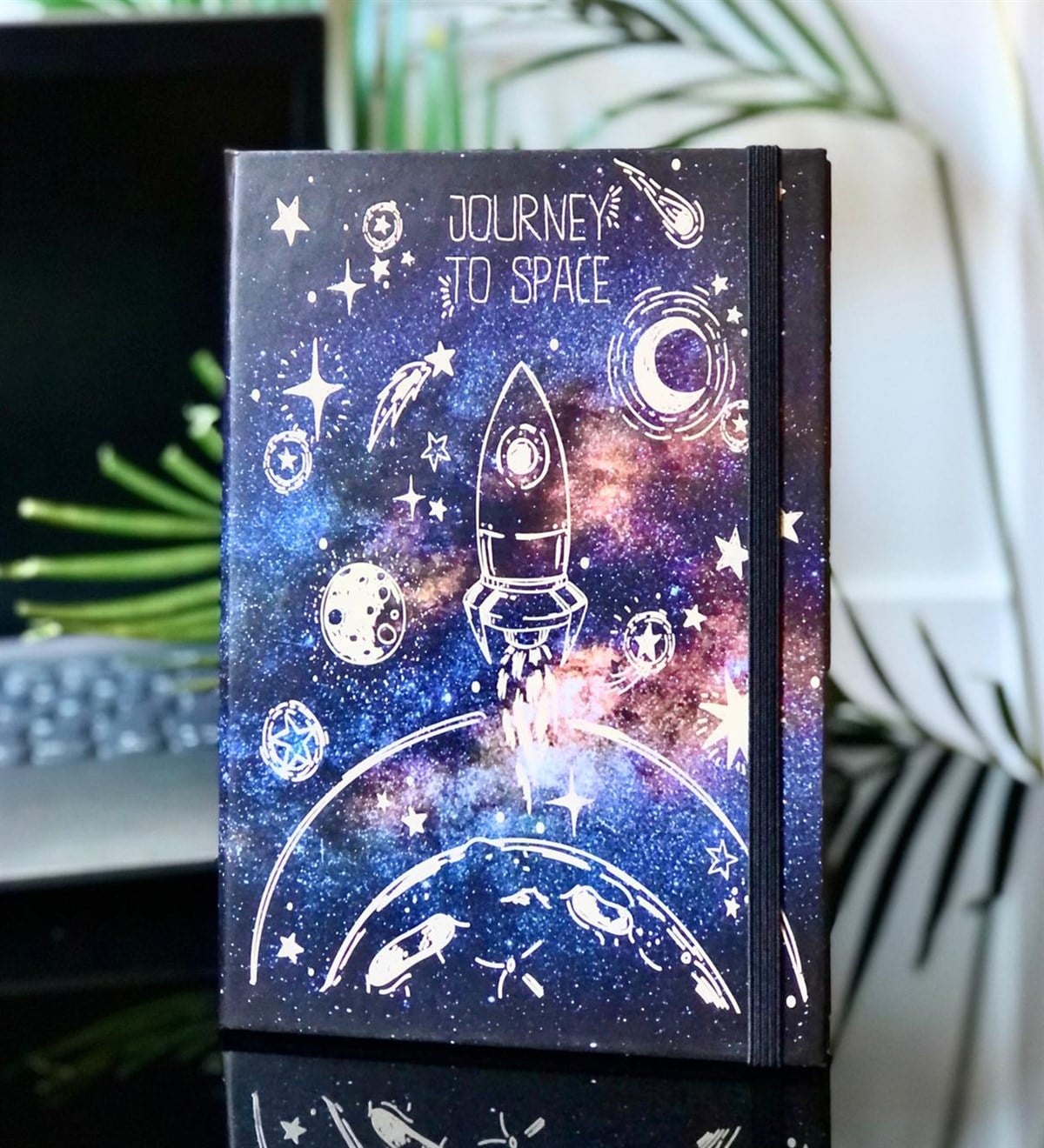 Space Roket Tasarımlı Lastikli DefterGiftmodaSpace-Roket-Lastikli-Defter