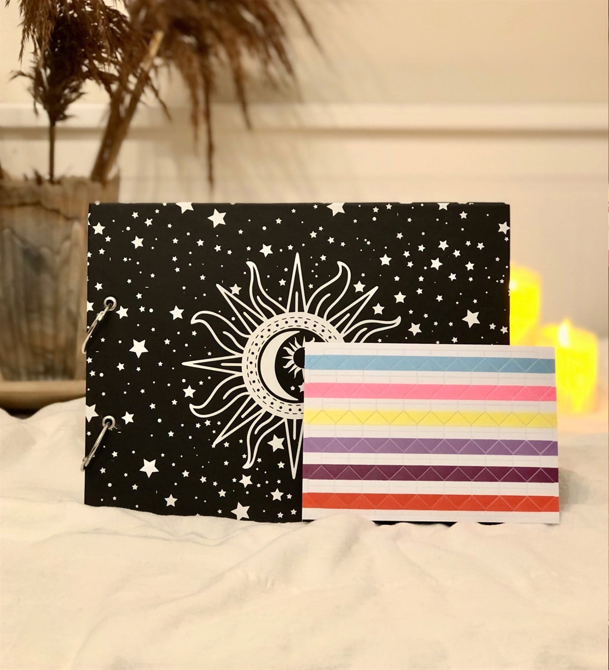 Tarot Tasarımlı Siyah Sayfa Kendin Yap Fotoğraf AlbümüGiftmodaGmab100031