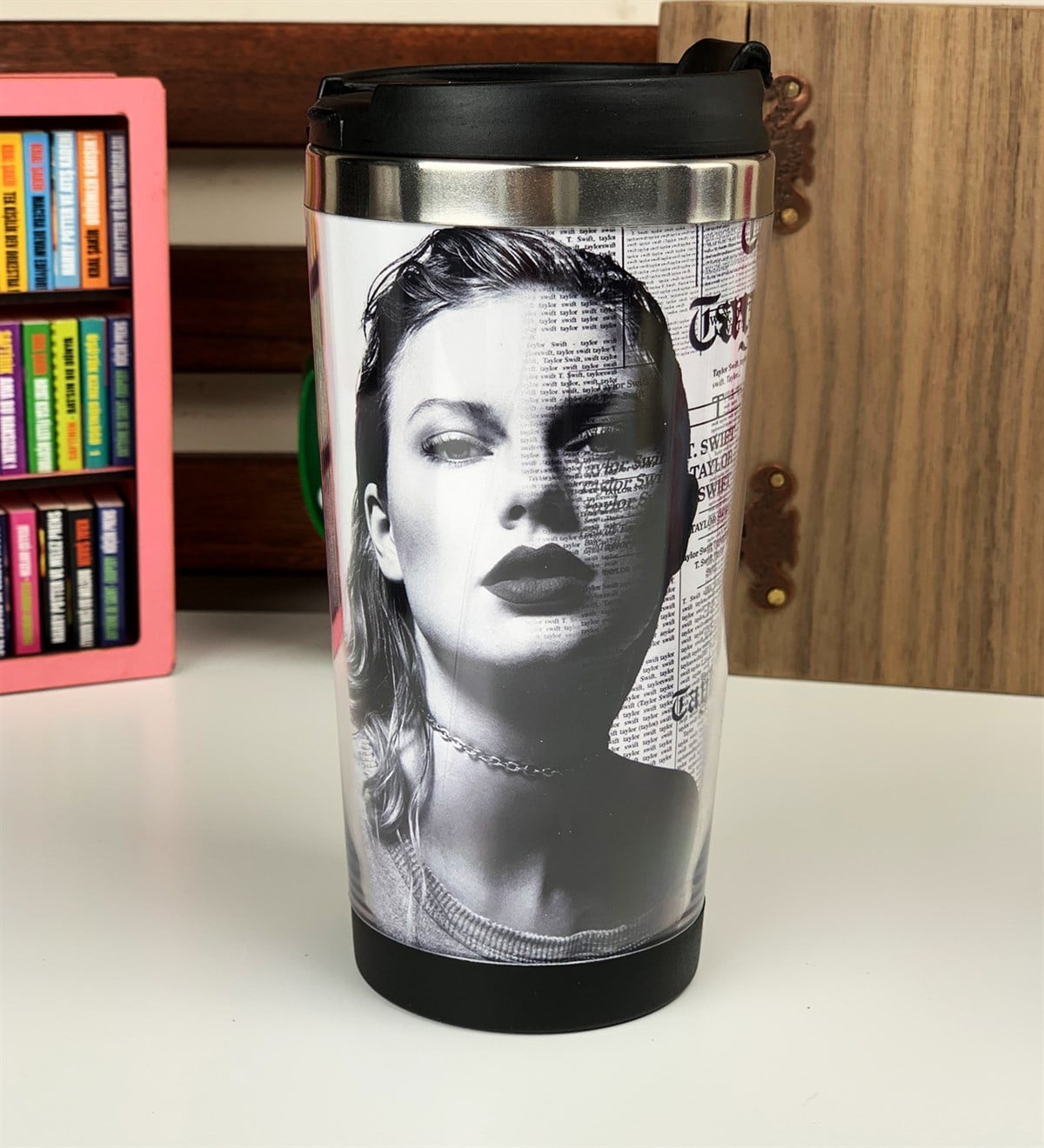 Taylor Swift Tasarımlı Termos BardakGiftmodaTaylor-Swift-Termos