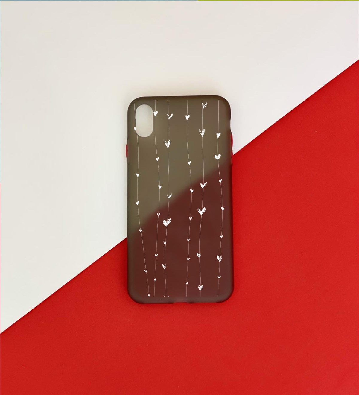 Kalp Tasarımlı iPhone Xs Max KılıfgiftmodaGmklf100079