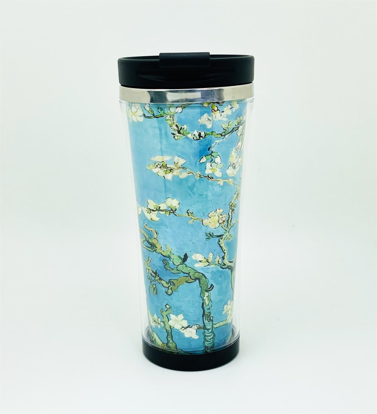 Badem Çiçeği Tasarımlı 400 Ml Termos Mug Bardak giftmodaGmmg100141