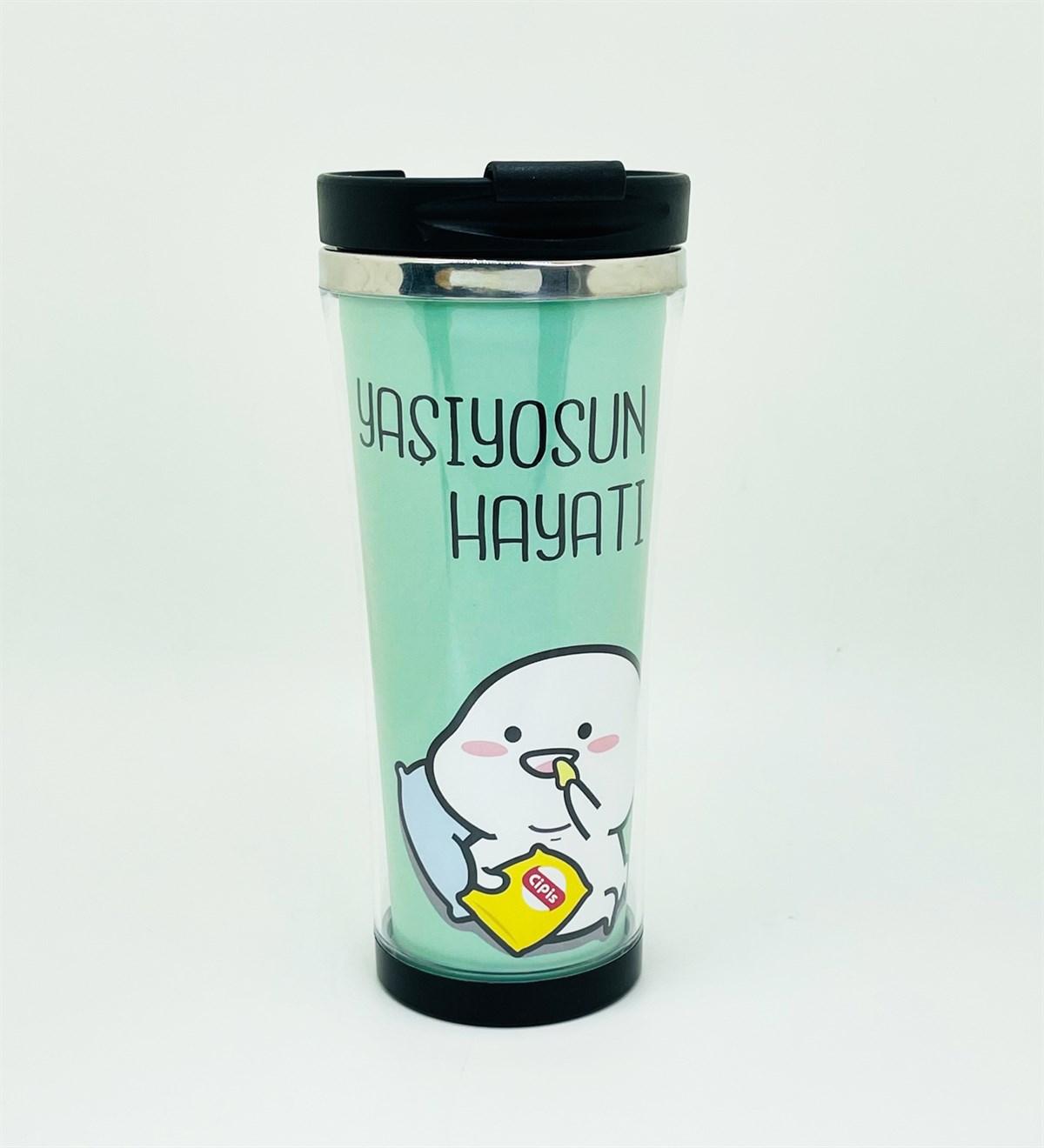 Yaşıyosun Bu Hayatı Tasarımlı 400 Ml Kağıt TermosgiftmodaGmmg100118