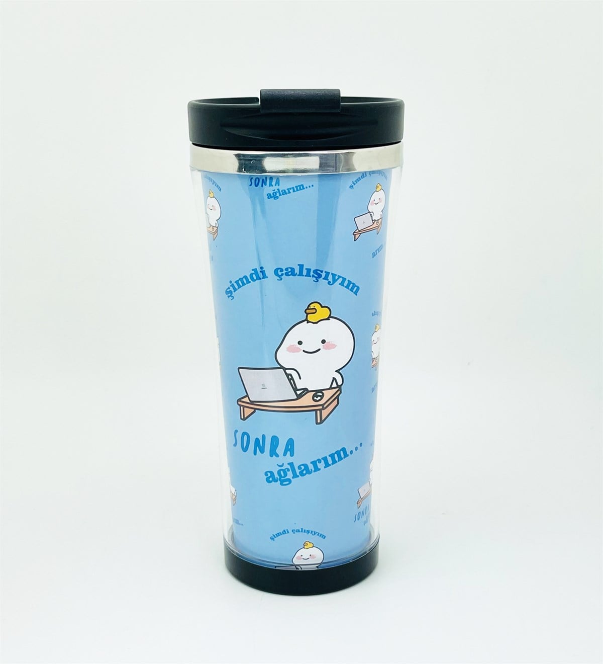 Şimdi Çalışayım Tasarımlı 400 Ml Kağıt TermosgiftmodaGmmg100111