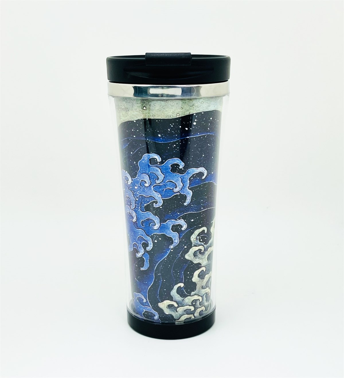 Katsushika Hokusai Kadınsı Dalga Tasarımlı 400 Ml Termos Mug Bardak giftmodaGmmg100136