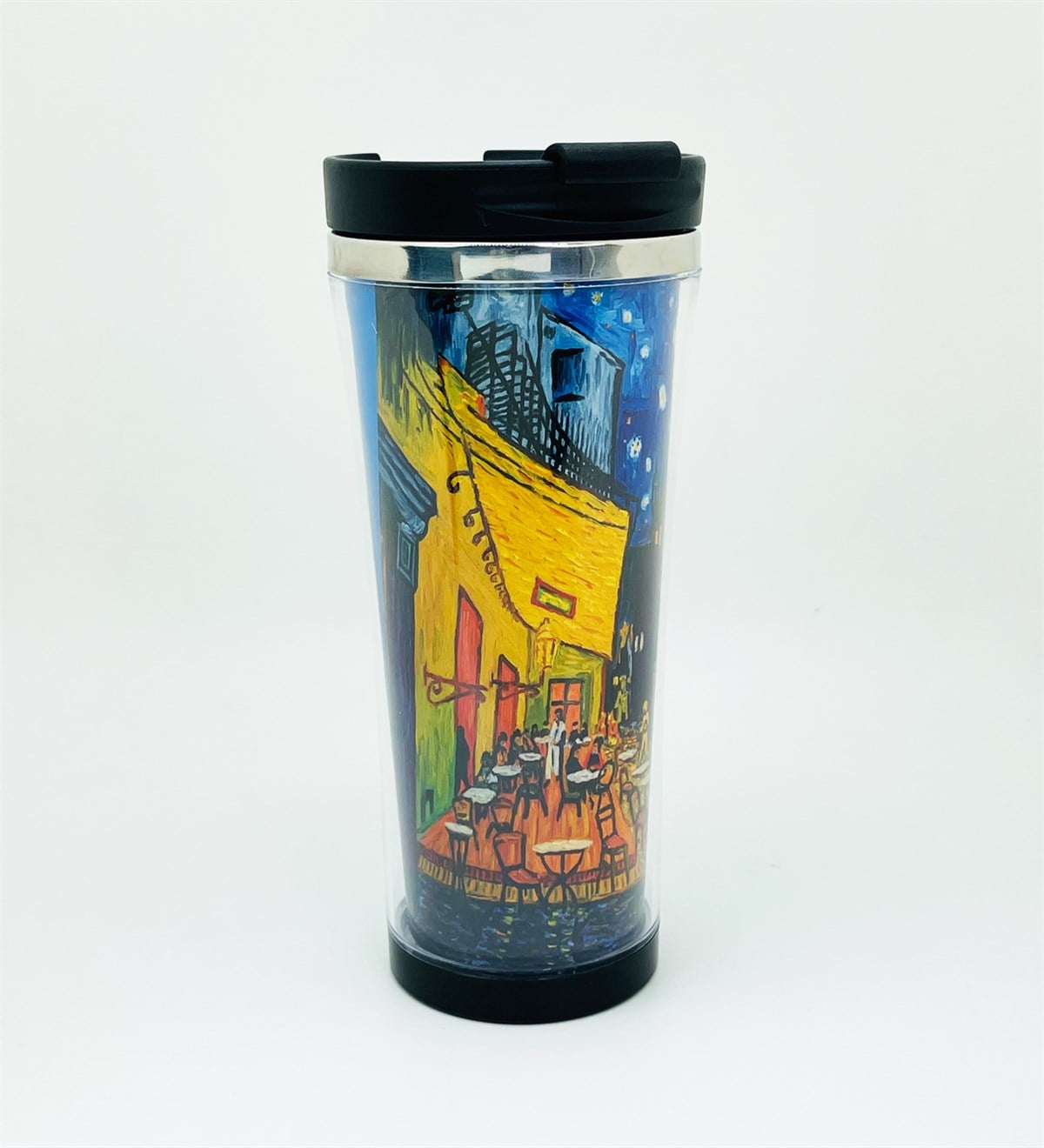 Van Gogh Kafe Terasta Gece Tasarımlı 400 Ml Termos Mug Bardak giftmodaGmmg100142