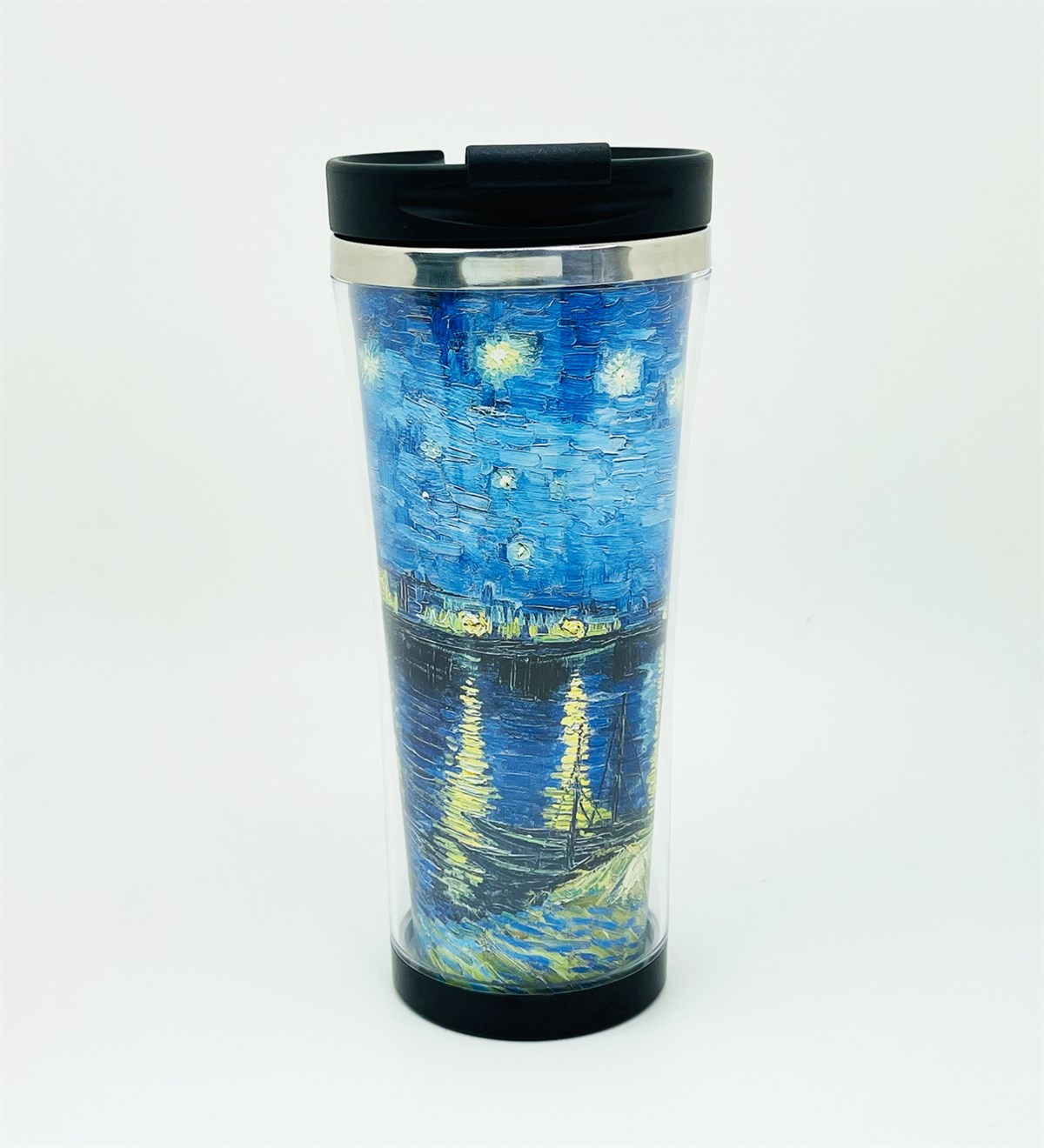 Ren Nehri'nde Yıldızlı Bir Gece Tasarımlı 400 Ml Termos Mug Bardak giftmodaGmmg100145