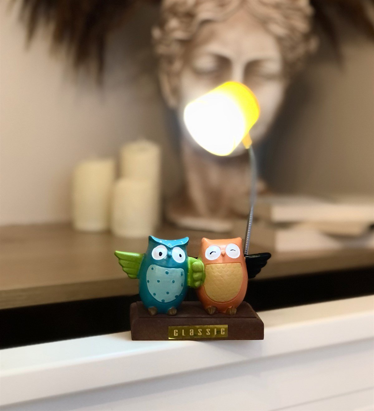 Tonton Baykuş Işıklı Masa LambasıGiftmodaGM-4091